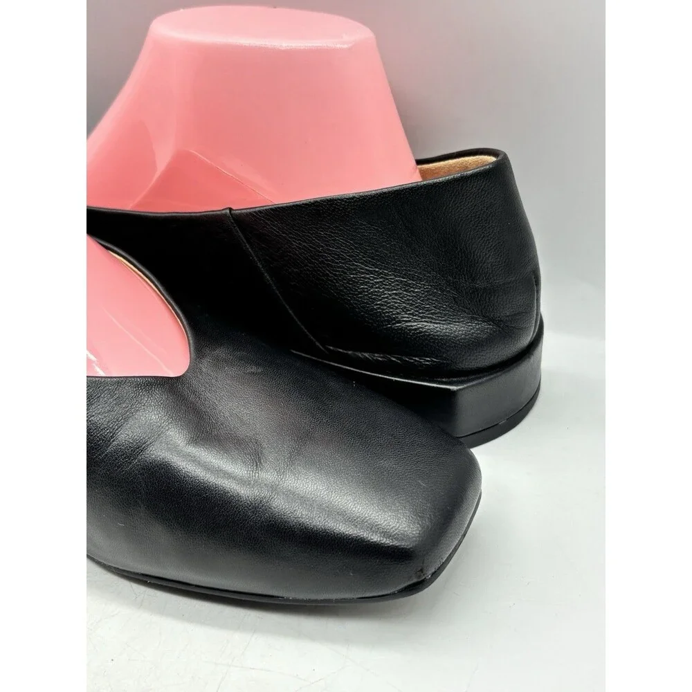 Sam Edelman Kasey Ballet Flats Black Leather Women’s Sz 9 Square Toe